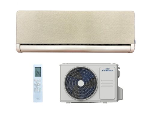 FISHER FSAIF-Art-124AE3-G-BR Oldalfali split klíma szett (GOLD/BROWN) 3,5kW, Inverter , R32, WIFI