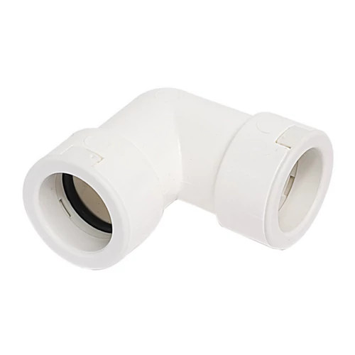 Fehér PVC könyök 20x20